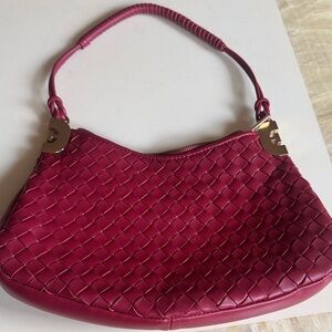 Sam Edelman Woven Magenta Shoulder Bag